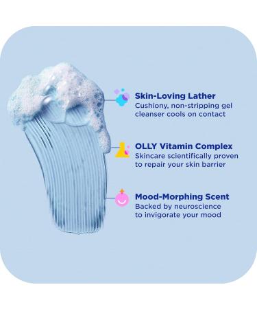 OLLY Body Wash Cool Mood + Skin Infused with arnica & vitamin B12 Hydrates & cools Skin 17 Fl Oz - Buy Online on GoSupps.com