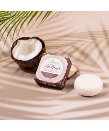 Buy Organic Solid Shampoo Bar & Conditioner - Eco-Friendly Hair Soap with Natural Oils | Zero Waste Coconut - 100% Organic International Shipping Available - Buy Online on GoSupps.com