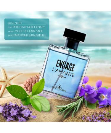 En'gage L'amante Aqua Eau De Parfum for Men Aqua Fragrance Scent Perfume for Men Long Lasting Smell Skin Friendly 100ml - Buy Online on GoSupps.com