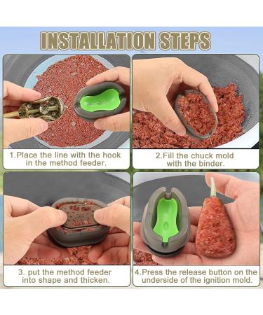 Method Feeder Set | 6-Piece Inline Fishing Feeder for Carp | 20g 30g 40g 50g 60g Accessories | Premium Fishing Gear - Buy Online on GoSupps.com