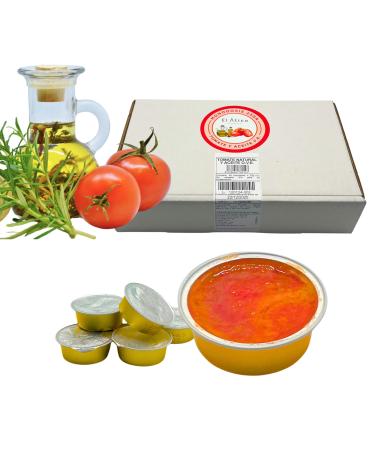 EL ÁTICO SWEET 45 Single Dose Natural Tomato and Extra Virgin Olive Oil 23 GR. The secret of Mediterranean Cooking at Home. Add Flavor with Crushed Tomato Concentrate