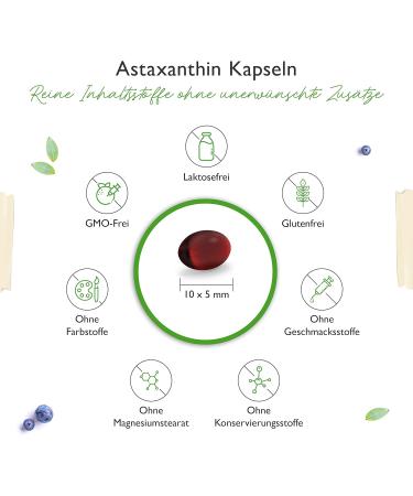 Buy Premium Astaxanthin 12 mg - 150 Softgel Capsules | Pure Haematococcus Pluvialis | Optimized with Vitamin E & Olive Oil - 10 Month Supply - Buy Online on GoSupps.com