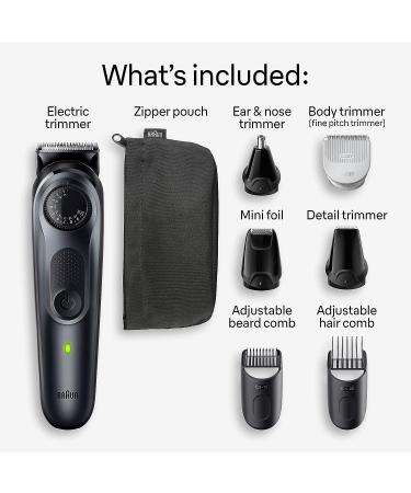 Braun All-in-One Style Kit Series 5 5480: 8-in-1 Trimmer for Men | Beard Trimmer, Body Trimmer, Hair Clippers & More | Ultra-Sharp Blade, 40 Length Settings, Waterproof | Manscaping Essentials - Buy Online on GoSupps.com