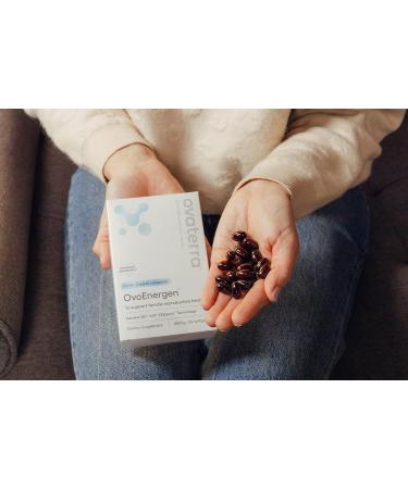 Buy OvoEnergen Ubiquinol CoQ10 100mg Softgels - Women's DHEA Supplement for Fertility Reproductive & Egg Health Kaneka QH 28 Day Supply - International Shipping Available - Buy Online on GoSupps.com