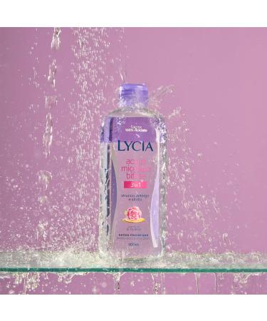 Lycia 3in1 Bifasic Makeup Remover - 400ml (13.5 Fl Oz) with Lotus Flower Water & Tsubaki Oil | Italian Import No Rinse International Shipping - Buy Online on GoSupps.com