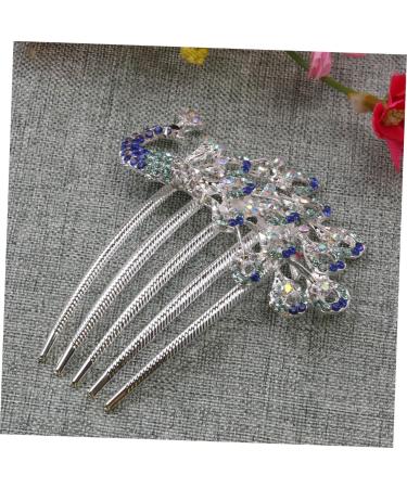 Ipetboom Womens Barrettes for Hair Bridal Hair Accessories Hair Barrette Pearl Hair Comb for Bridal Rhinestone Hair Clip Hairpins Hairpin Comb Hair Pin Comb Earth Tones Miss Five-tooth Comb - Buy Online on GoSupps.com