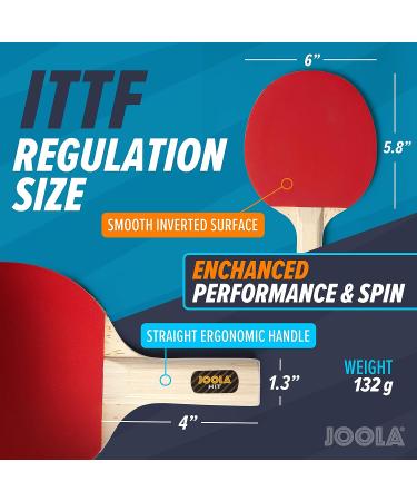 JOOLA Ping Pong Paddle Set with Balls & Carrying Case - Advanced Table Tennis Rackets for 2-4 Players - Buy Online on GoSupps.com