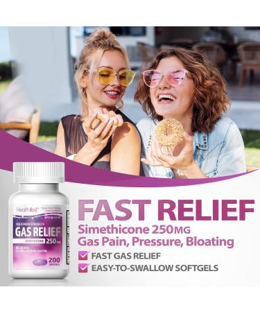 HealthA2Z Super Savings Bundle Deal - Gas Relief Simethicone 250mg (200 Softgels) & Multi Collagen Pills 1735 mg (270 Collagen Capsules) - Buy Online on GoSupps.com