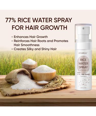 Rice Water Hair Growth Serum | Nourishing Rice Water Spray for Women | 60ml Hair Treatment - Buy Online on GoSupps.com