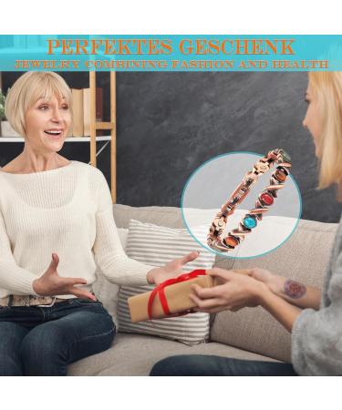 Yinox 3500 Gauss Lady Arthritis Magnetic Therapy Copper Jewelry Set - Relieve Bone Pain Slimming & Lymphatic Drainage (Bracelet + Foot Chain) - Buy Online on GoSupps.com