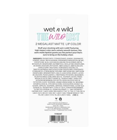 Buy Wet n Wild The Wild List Mega Last Matte Duo - Stoplight Red & Mochalicious | Perfect Holiday Gift Sets & Stocking Stuffers | International Shipping Available - Buy Online on GoSupps.com