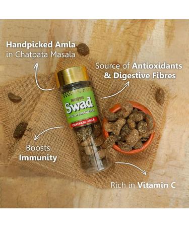 Panjon Swad Chatpata Amla & Mumbaiya Mix (Mukhwas Mouth Fresheners) 2 Bottles 245g - Buy Online on GoSupps.com