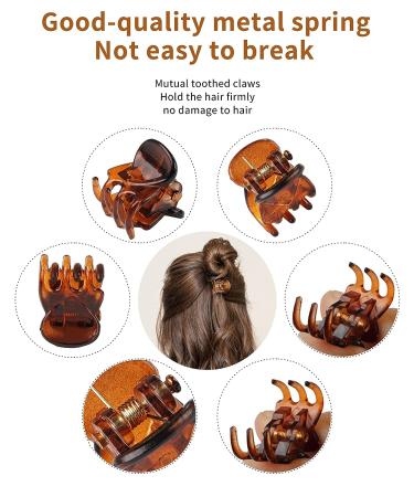 Mini Hair Clips - 72 Pcs for Women and Girls | Plastic Small Claw Clips in 3 Colors - Buy Online on GoSupps.com