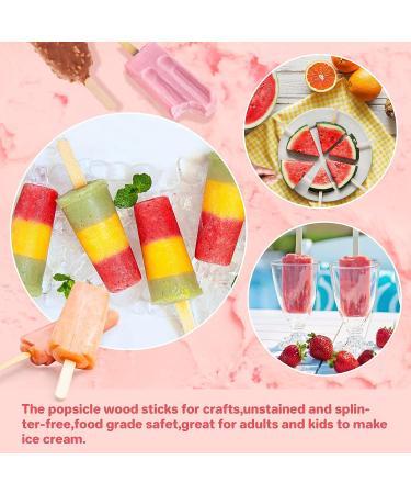 Sukh Popsicle Sticks for Crafts - 200 PCS 4.5 inch Wooden Craft Popsicle Sticks - Premium Multi-Purpose Wood for Crafting, Waxing, and DIY Projects - Buy Online on GoSupps.com