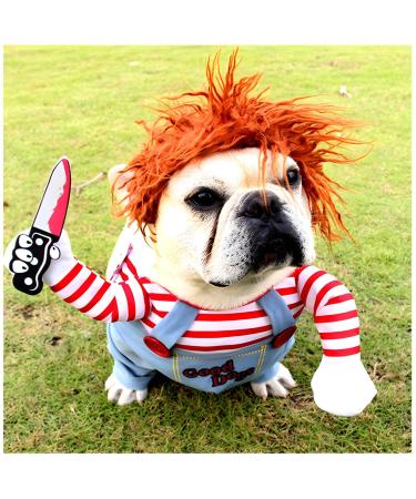 Delifur dog terrible costume pet halloween clothes cat cosplay party suit funny dog costume small to big dogs (l) large good dog - Buy Online on GoSupps.com