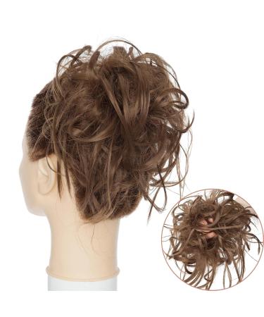 TESS Voluminous Messy Bun Hairpiece - 45g Hair Tie with Elastic Band for Women & Girls (Ash Brown) - International Shipping Available - Buy Online on GoSupps.com