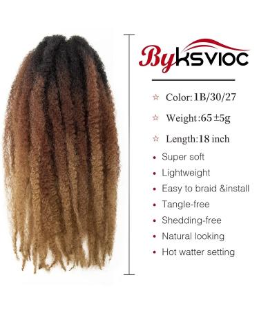 6 Packs Marley Hair 18 Inch Afro Twist for Faux Locs Crochet Hair Extensions in 1B/30/27 - Buy Online on GoSupps.com