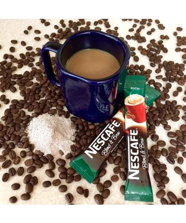 Nescaf 3 in 1 RICH Instant Coffee - Premium Quality Coffee Sticks from Nestl Malaysia - 25 Count Pack - Buy Online on GoSupps.com