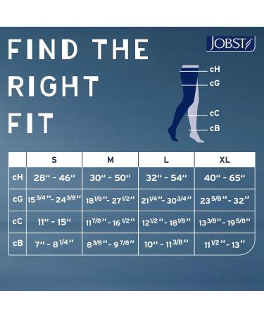 JOBST Relief Waist High Compression Stockings 15-20mmHg | Comfortable Unisex Closed Toe | Black Petite Medium - International Shipping Available - Buy Online on GoSupps.com