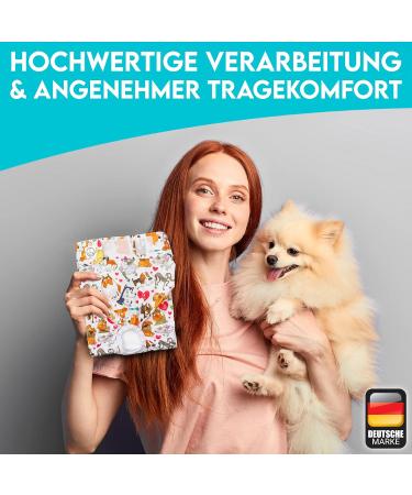 Dog is K nig Dog Diapers for Bitches - 3 pcs Suction-Strong Rainy Trousers 3-Way Adjustable Eco-Friendly XL (65-82cm) for Heat & Incontinence - Buy Online on GoSupps.com