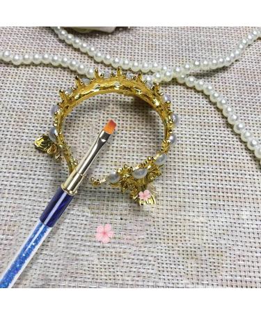 Jiklophg Pen Rhinestone Acrylic Handle Carving Painting Gel Nail Extension Manicure Liner Pen 04 - Buy Online on GoSupps.com