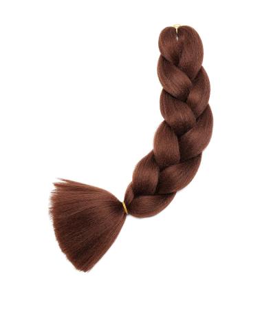 SEGO 24 Reddish Brown Braids Extensions | Crochet Hair Synthetic Kanekalon - 3 PCS Colorful Braiding Hair - Buy Online on GoSupps.com