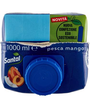  Santal Santal - More Analcolic Drink Peach and Mango - 12 pieces of 1 L 12 L  - Buy Online on GoSupps.com