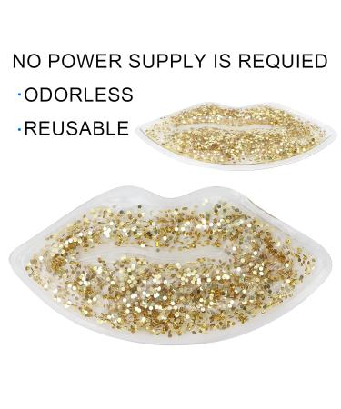 Buy Gold Lip Mask - Hot & Cold Gel Compress for Swelling Relief | Soothing Lip Pads for Hydration & Protection - International Shipping Available - Buy Online on GoSupps.com