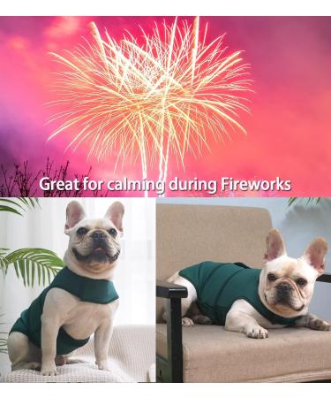 Sychien Dog Thunder Jacket Calming Anxiety Shirt Thunder Vest for Extra Large boy Girl Dogs Labrador Green XXL XXL Green - Buy Online on GoSupps.com