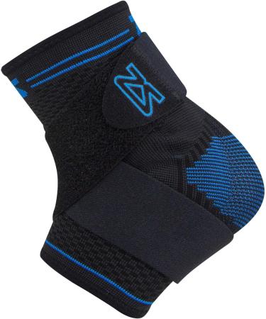 Zensah Elite Gel Compression Ankle Sleeve - Breathable Lightweight & Anti-Odor with Removable Strap - Premium Comfort for Sports - Black Large | International Shipping Available - Buy Online on GoSupps.com