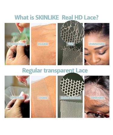 BEEOS Skinlike Real HD Lace Frontal 13x6 - Virgin Human Hair Closure 16 - Natural Pre Plucked Silky Straight Frontal - Buy Online on GoSupps.com