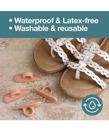ZenToes Hammer Toe Straightener 4 Pack - Relieve Foot Pain, Pressure & Discomfort, Improve Stability with Flexible Silicone - Stain & Odor Resistant - Buy Online on GoSupps.com