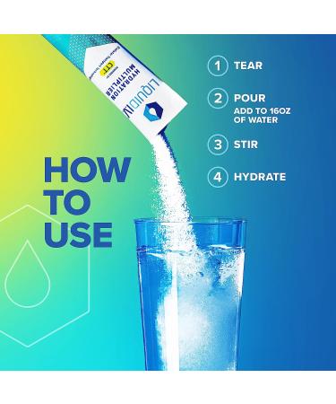 Liquid I.V. Hydration Multiplier - Tropical Punch Electrolyte Drink Mix - 16 Stick Pack - Non-GMO - Buy Online on GoSupps.com
