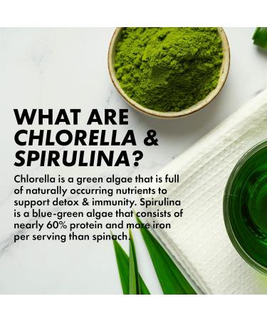 The Chlorella Company Fermented Chlorella & Spirulina Tablets | Broken Cell Wall | 3 Month Supply | Gluten-Free Vegan Non-GMO - Buy Online on GoSupps.com