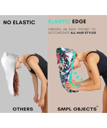 Microfiber Hair Towel for Women | Satin Hair Plopping Towel for Curly & Long Hair - SMPL Objects Amber - Buy Online on GoSupps.com