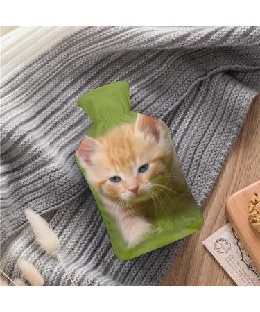 Cute Cat Hot Water Bottle with Plush Cover | Hand Warmer for Adults & Kids | 26.5x15.3cm - International Shipping - Buy Online on GoSupps.com