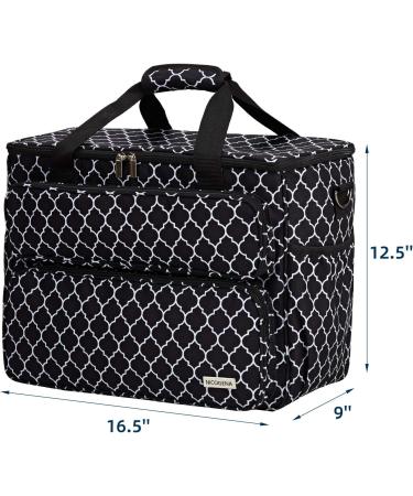 NICOGENA Sewing Machine Carrying Case - Universal Travel Tote Bag for Singer, Brother, Janome - Lantern Black Style 1 - Buy Online on GoSupps.com