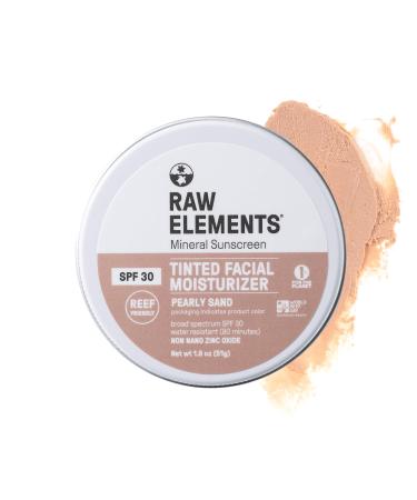 Raw Element Ultra-Moisturizing Tinted Face Cream Non Toxic Mineral Face Sunscreen Daily Tinted Moisturizer Non-Nano Zinc Oxide Reef Friendly All Ages SPF 30 1.8 oz Pearly Sand Pack of 1 1.8 Ounce (Pack of 1) Pearly