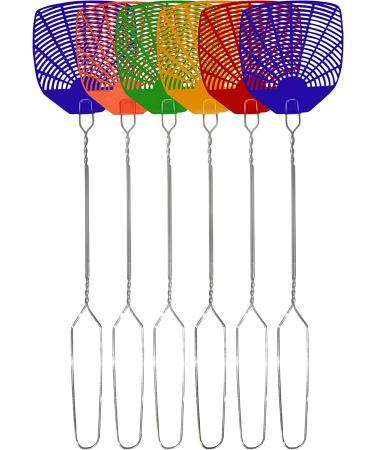 Supreme Extra Long Metal Fly Swatter 6 Pack - Indoor/Outdoor Bug & Fly Killer - Buy Online on GoSupps.com