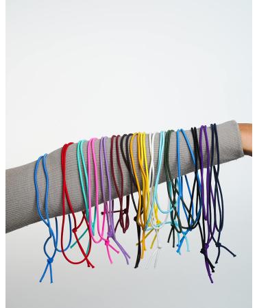 Japanese Lucky Trendy Color Gum Hair Ties - DIY Elastic Ribbon for Cheer & Gymnastics - Cut Your Own Length (12 pack) - Made in Japan - BLACK - Buy Online on GoSupps.com