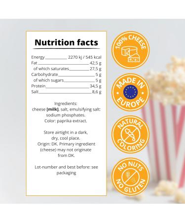 Easy Yummy Cheddar Cheese Popcorn Seasoning 300g 100% Cheddar Cheese Popcorn Flavouring - Buy Online on GoSupps.com