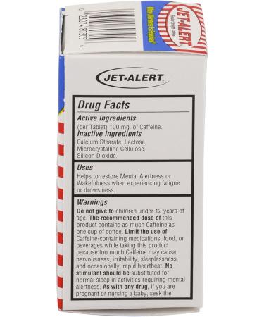 Buy Jet-Alert 100 MG Caffeine Tablets - 120 Count Pack of 3 | Fast International Shipping - Buy Online on GoSupps.com