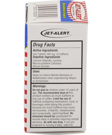 Buy Jet-Alert 100mg Caffeine Tablets - 120 Count Value Pack (4 Packs) | Worldwide Shipping - Buy Online on GoSupps.com