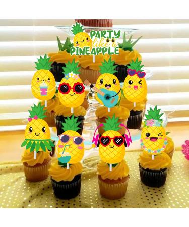 Pineapple Cupcake Toppers 36 - Buy Online on GoSupps.com