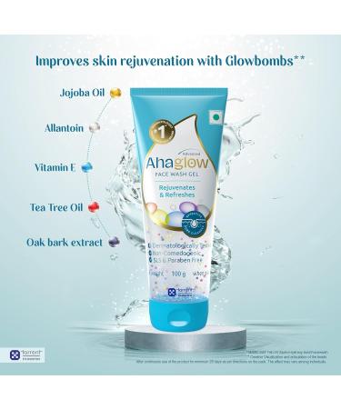 Torrent Ahaglow Skin Rejuvenating Face Wash Gel - 100G | Brighten & Refresh Your Skin - Buy Online | International Shipping Available - Buy Online on GoSupps.com
