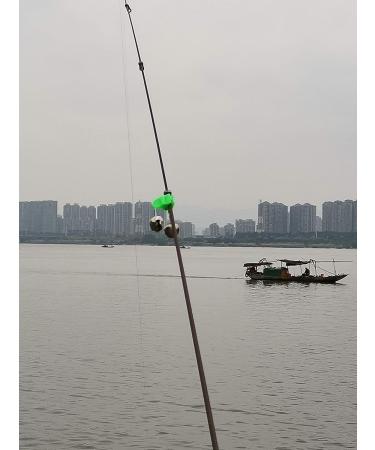 24 Pack Fishing Rod Alarm Dual Alert Bells Green/Silver Bite Indicators - Buy Online on GoSupps.com