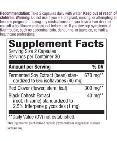 Nature's Way EstroSoy Menopause Relief - 60 Vegan Capsules for Hormonal Balance - Buy Online on GoSupps.com