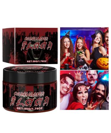 Halloween Artificial Blood - Washable Artificial Blood Makeup for Halloween Parties | 50ml Body Paint for Costumes Beauty Fancy Dress Face and Body Makeup Halloween Parties