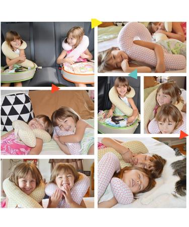 Qchomee Kids Car Travel Pillow - Head & Neck Support for Safe Travel - Grey Pentagram Design - Buy Online on GoSupps.com