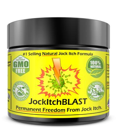 Plant Based Jock Itch Cream with Extra Strength Formula - Safe Fast Acting & 100% Natural Gentle Blend to End Itching & Irritation from Jock Itch